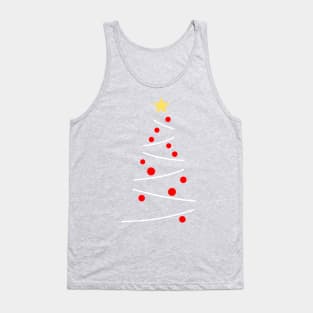 Minimal Christmas Tree Tank Top